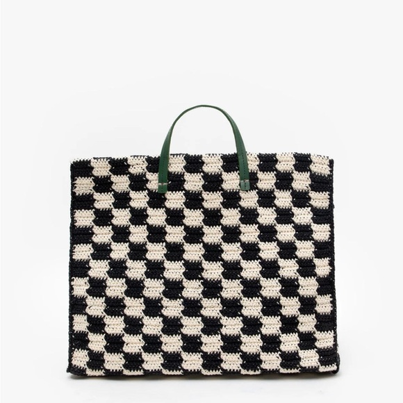 Clare V Summer Simple Checkered Tote Bag - new with tags - Picture 1 of 4